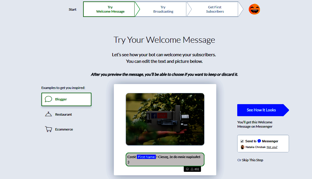 ManyChat, roboty na facebooku, messenger