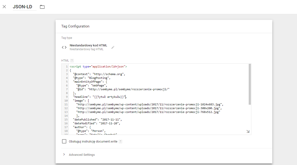 json-ld data layer