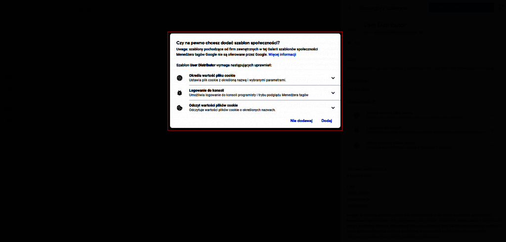 Szablony w Google Tag Managerze